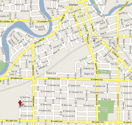 Elkhart Plating - Map of Zinc Electroplating Facility